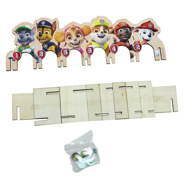 Murmelspiel "Paw Patrol" aus Holz