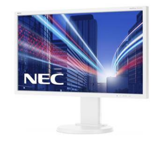 NEC MultiSync E243WMi-WH weiss, 23.8" - gebraucht