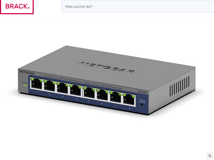 Netgear - GS108E - Gebraucht