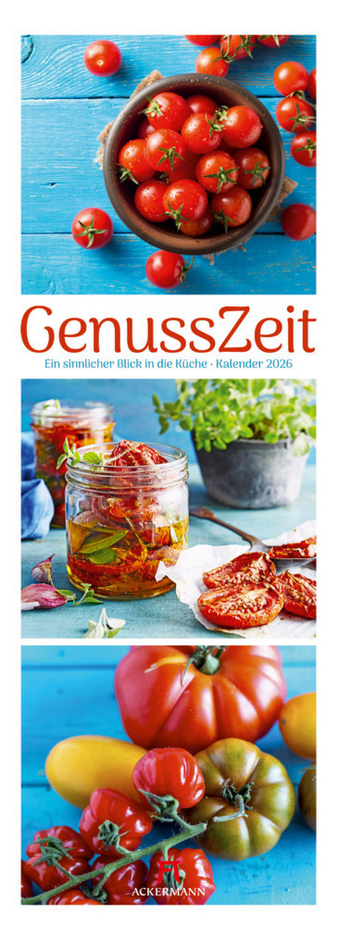 Triplet-Kalender 2026  "Genuss-Zeit"  ( 24 x 66 cm)