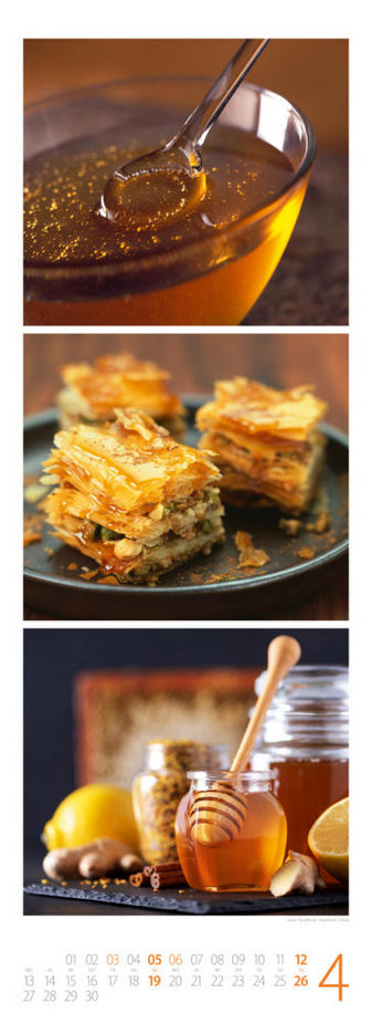 Triplet-Kalender 2026  "Genuss-Zeit"  ( 24 x 66 cm)