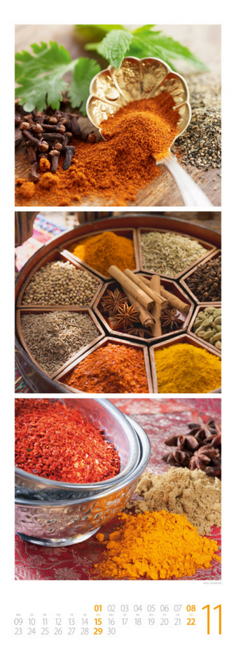 Triplet-Kalender 2026  "Genuss-Zeit"  ( 24 x 66 cm)