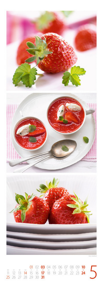 Triplet-Kalender 2026  "Genuss-Zeit"  ( 24 x 66 cm)