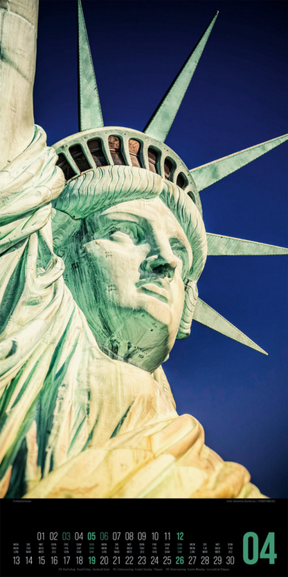 XL-Kalender 2026 "New York" ( 33 x 66 cm)