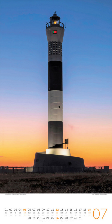 XL-Kalender 2026 "Leuchttürme" ( 33 x 66 cm)