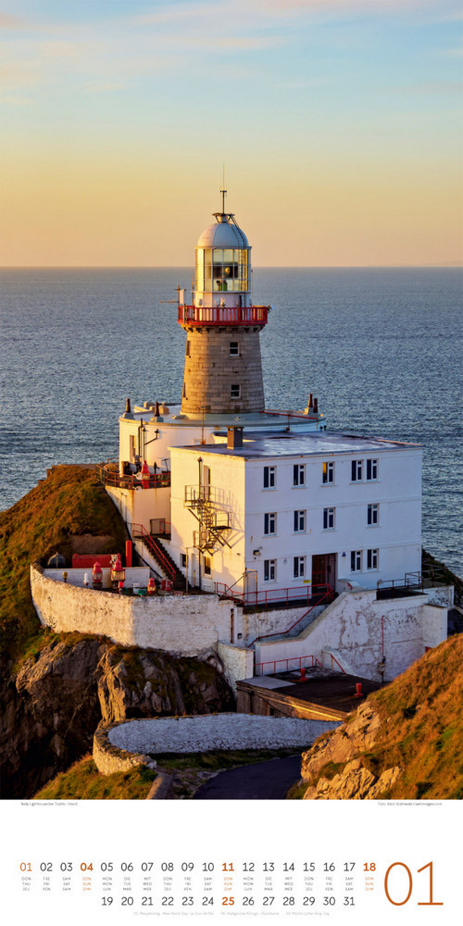 XL-Kalender 2026 "Leuchttürme" ( 33 x 66 cm)
