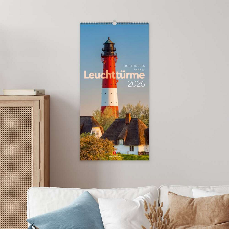 XL-Kalender 2026 "Leuchttürme" ( 33 x 66 cm)