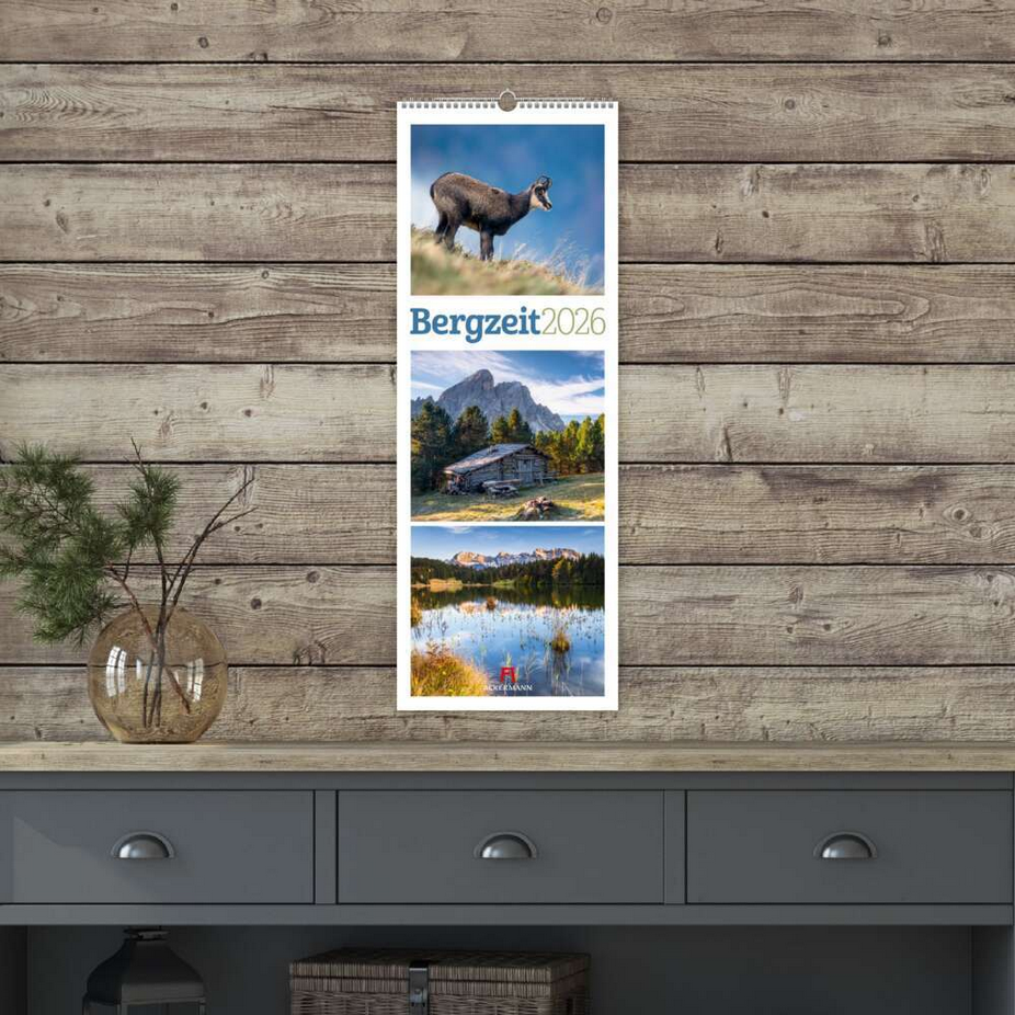 Triplet-Kalender 2026 "Bergzeit" (24 x 66 cm)