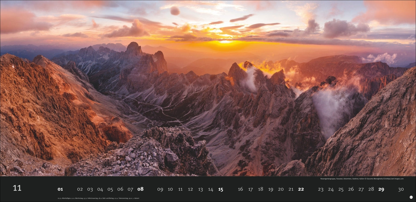 Panoramakalender 2026 "Magic Moments" (33 x 68 cm)