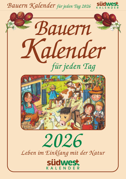 Bauernkalender 2026 "Tagesabreisskalender" (18.3  x 12.5 cm)