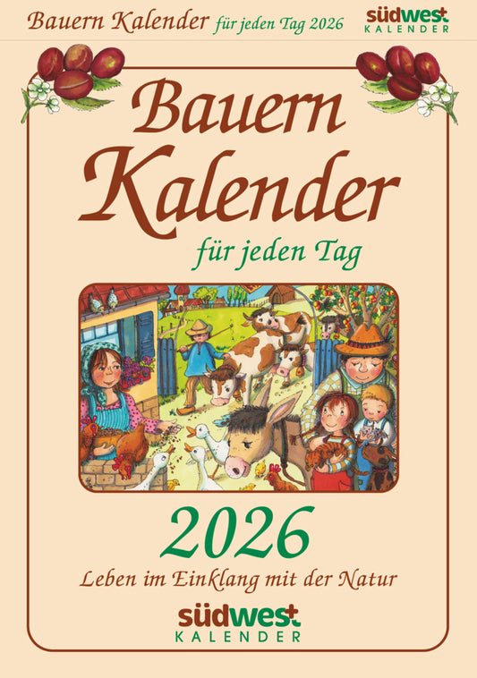 Bauernkalender 2026 "Tagesabreisskalender" (18.3  x 12.5 cm)