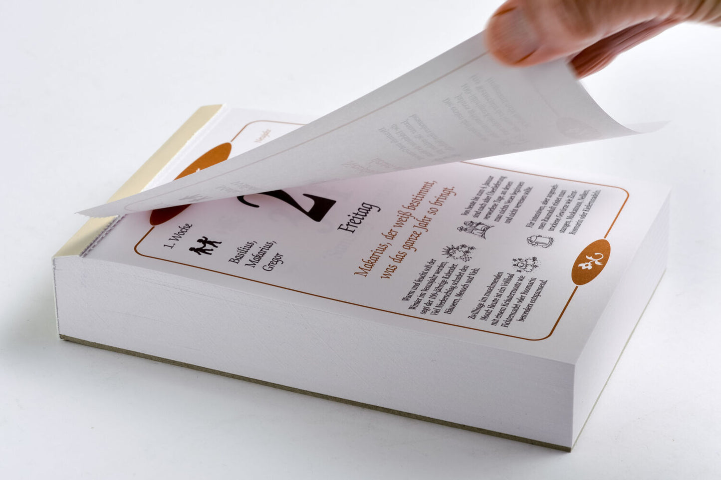 Bauernkalender 2026 "Tagesabreisskalender" (18.3  x 12.5 cm)