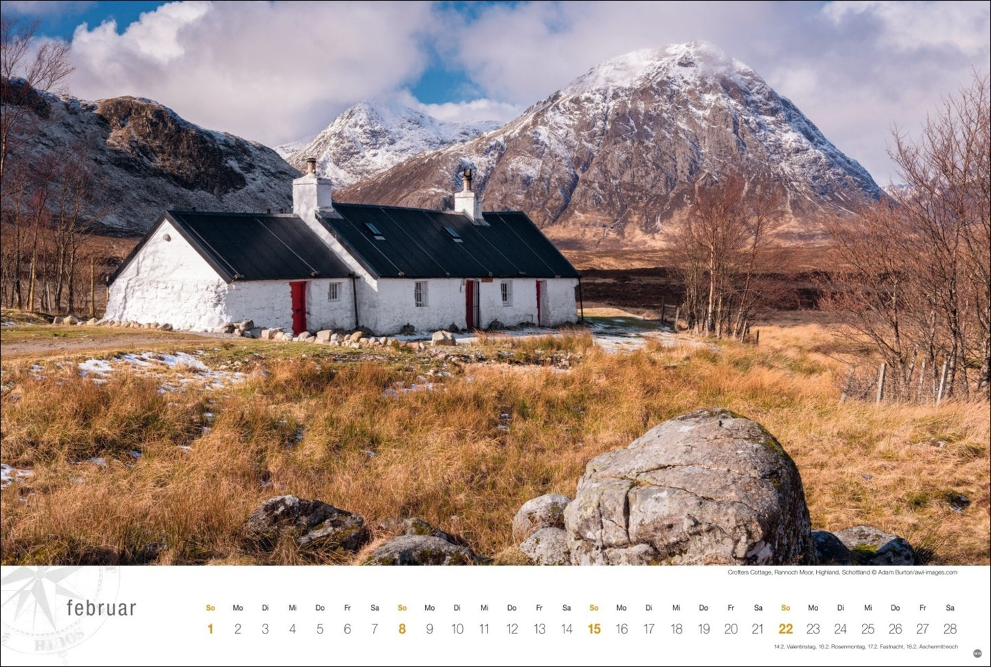 Schottland Globetrotter Kalender 2026 - Von wilden Küsten, Seen und Bergen (39 x 58 cm)