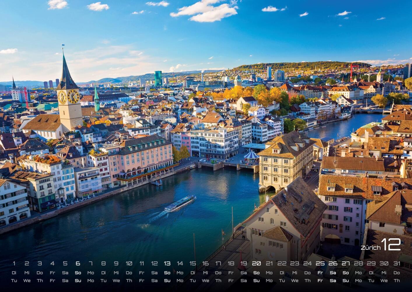 Posterkalender 2026 "Schweiz" (DIN A2, 60 x 42 cm)