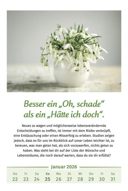 Der Lebensfreude-Kalender 2026