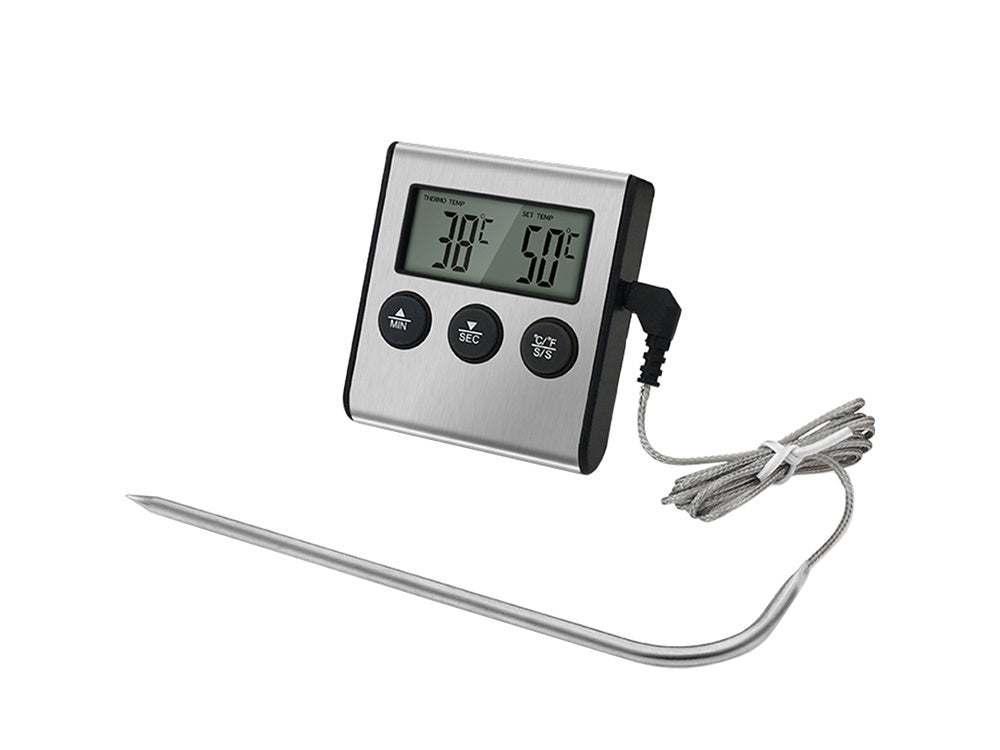 Thermometer mit Fleischsonde zum Braten von Fleisch