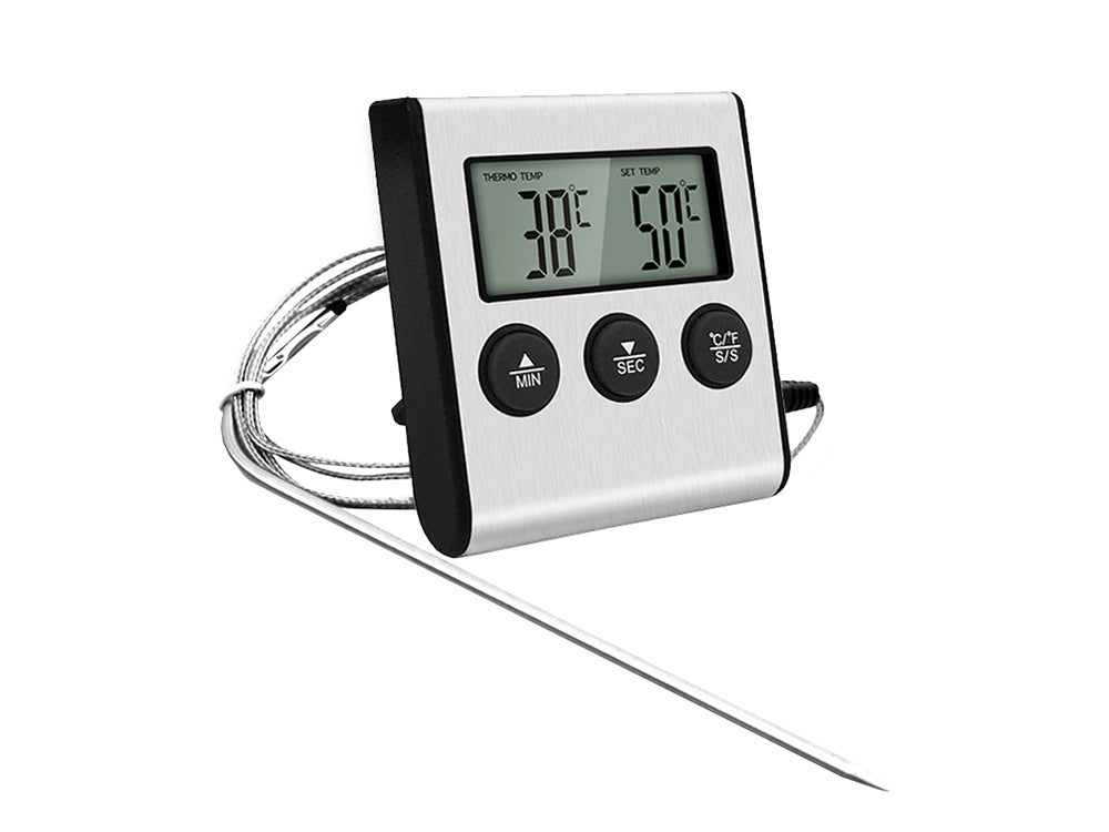 Thermometer mit Fleischsonde zum Braten von Fleisch