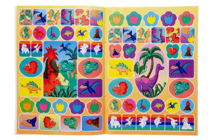 Ausmalbuch mit Stickerbogen "Dinosaurier"