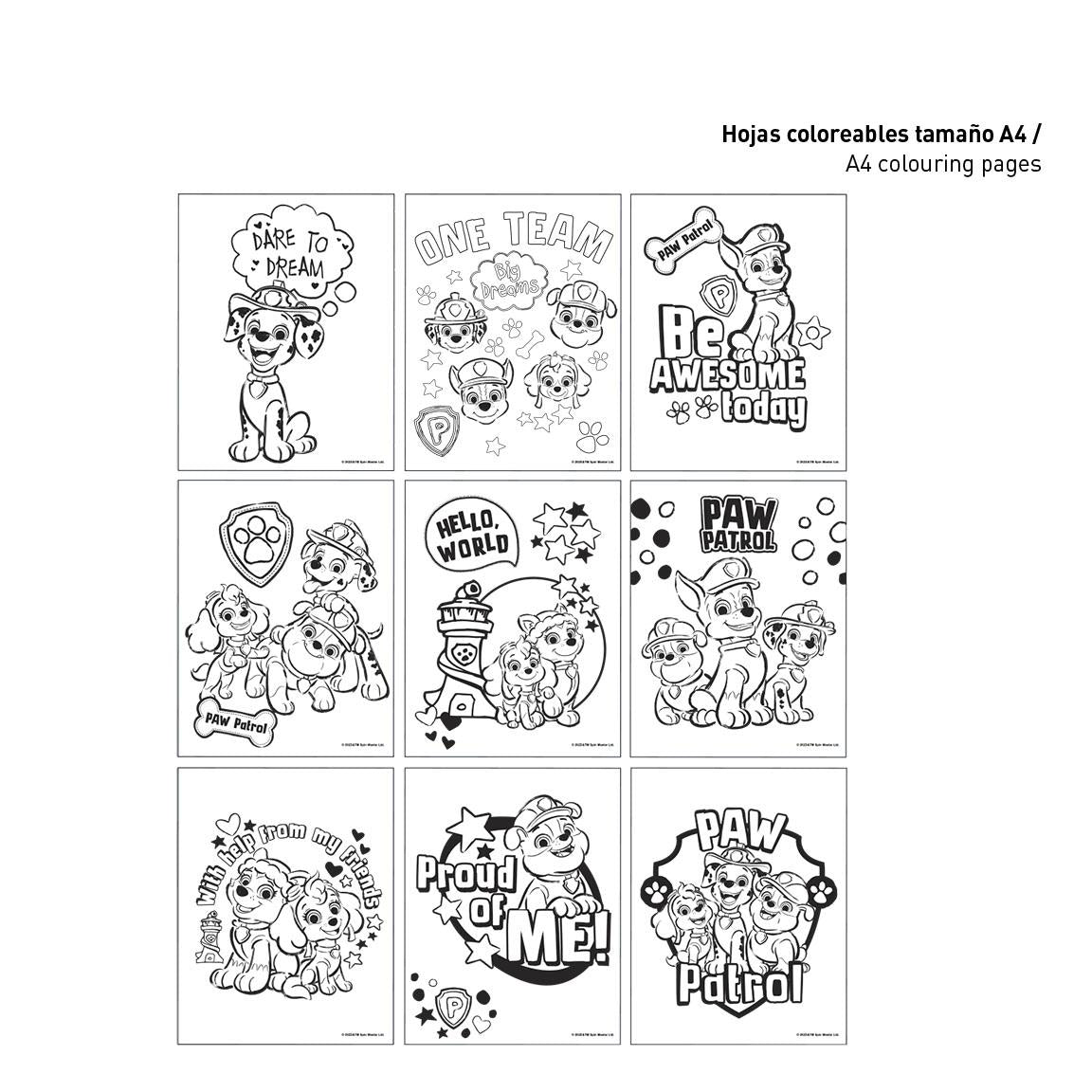 Ausmal- und Schreib-Set "Paw Patrol", blau