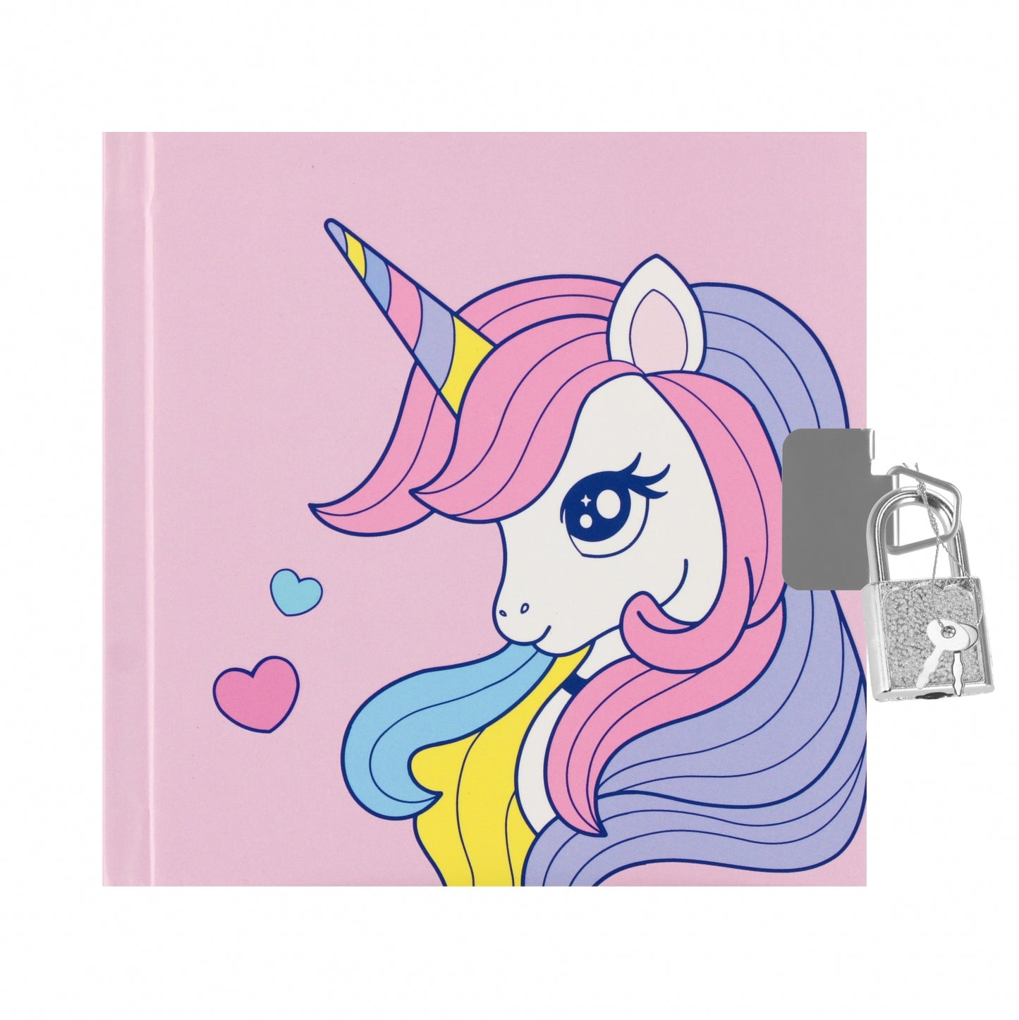 Tagebuch "Einhorn" mit Schloss (13.5 x 13.5 cm)