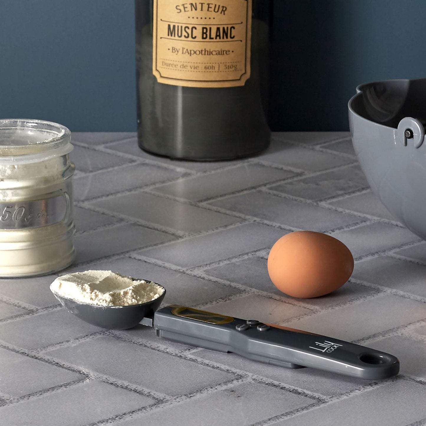 Digitaler Messlöffel, grau