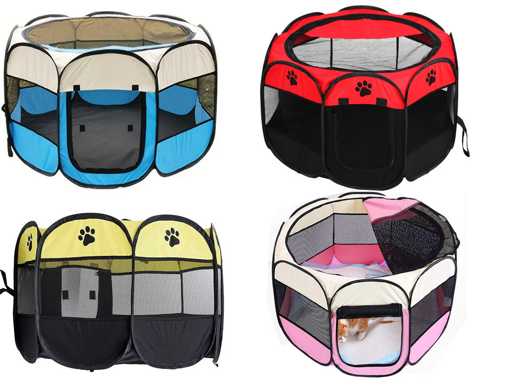 Zusammenklappbarer Hundelaufstall, assortiert