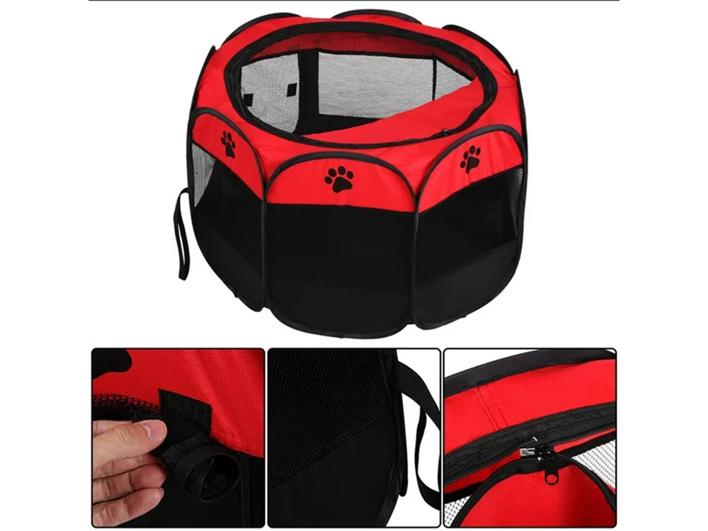 Zusammenklappbarer Hundelaufstall, assortiert