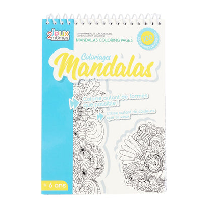 Spiral-Malbuch "Mandalas" (100 Blatt)
