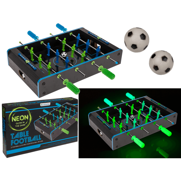 Tischfussball-Kicker "Glow in the Dark"
