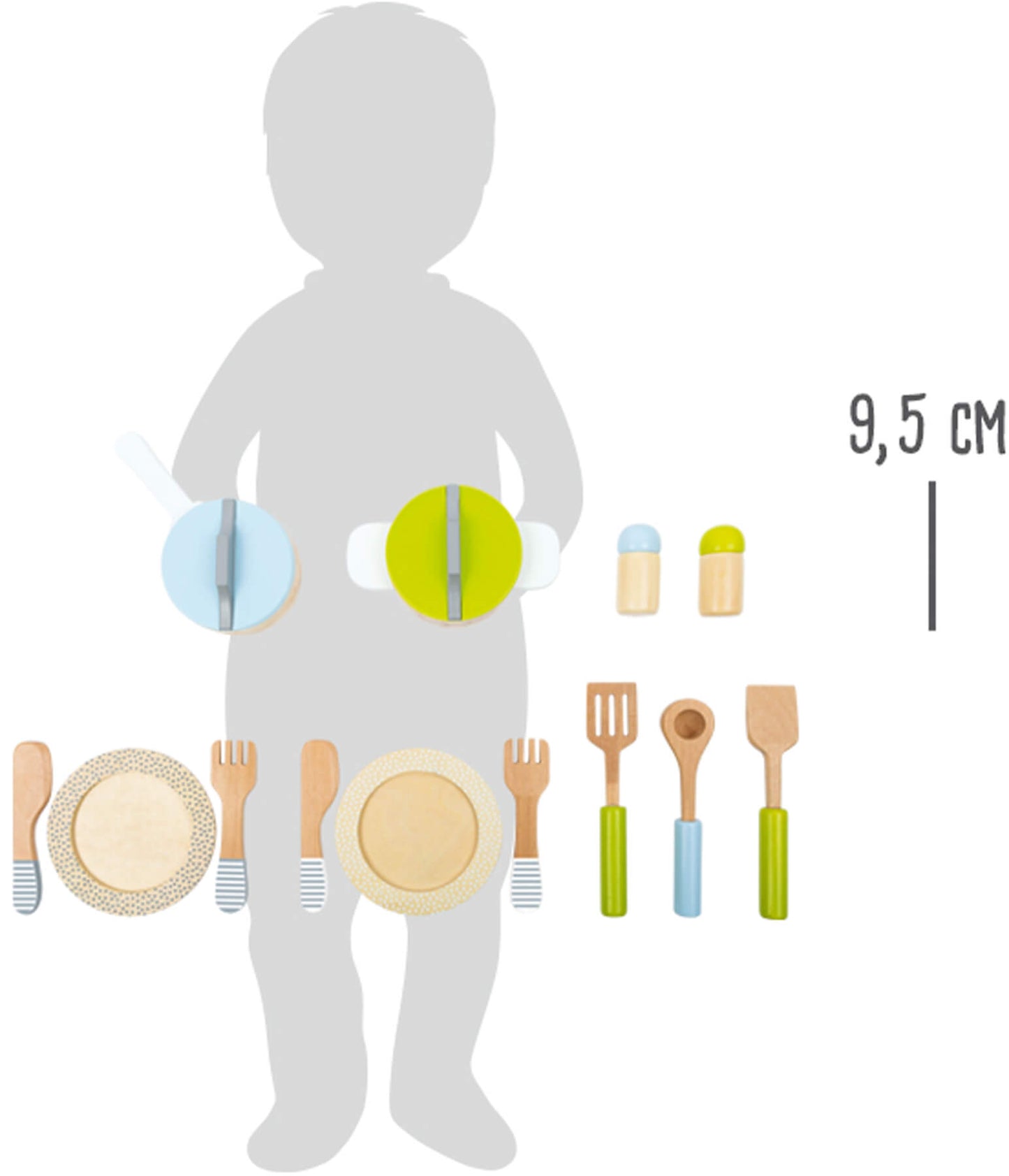 Geschirr- und Topfset Kinderküche (13 Teilig)