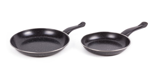 Bratpfannen 2er-Set aus Stahl (Ø 20 und 25 cm)