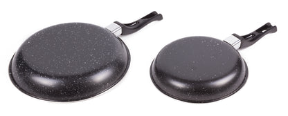 Bratpfannen 2er-Set aus Stahl (Ø 20 und 25 cm)