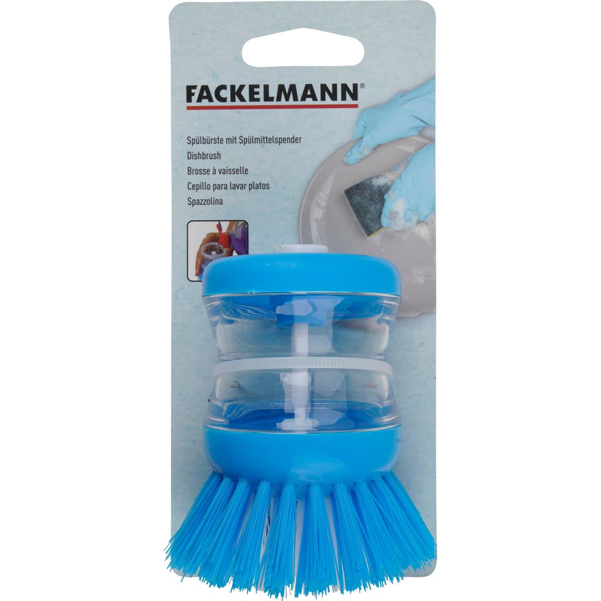 Fackelmann Spülbürste mit Behälter für Flüssigkeit