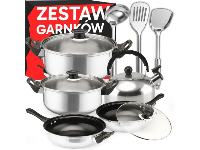 Topfset mit Wasserkocher und Zubehör (Iduktion)