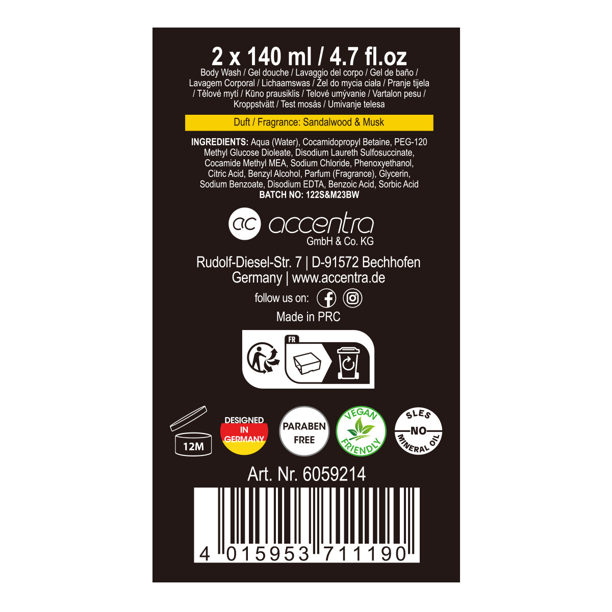 Accentra Badeset "Bath & Body Toolkit"