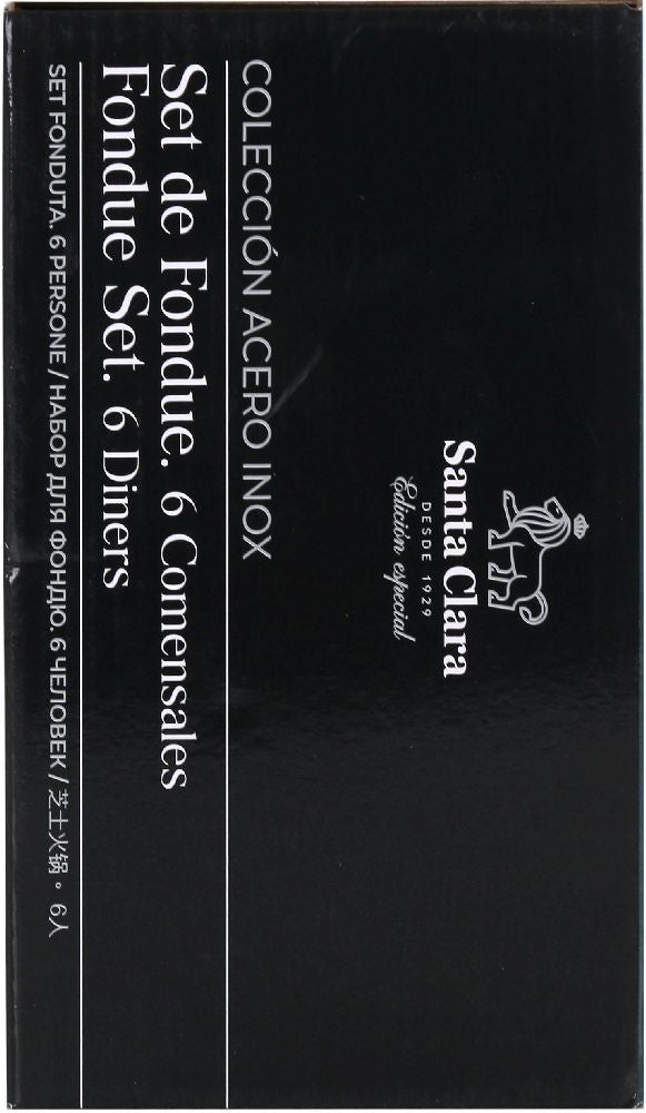 Santa Clara Fondue-Set aus Edelstahl, für 6 Personen