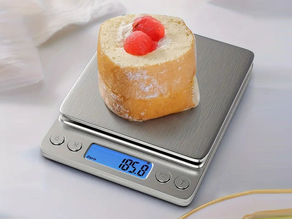 Digitale Küchenwaage mit LCD-Display (max. 0,5 kg)