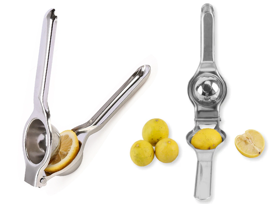 Manuelle Zitruspresse aus Edelstahl