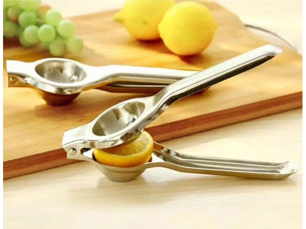 Manuelle Zitruspresse aus Edelstahl