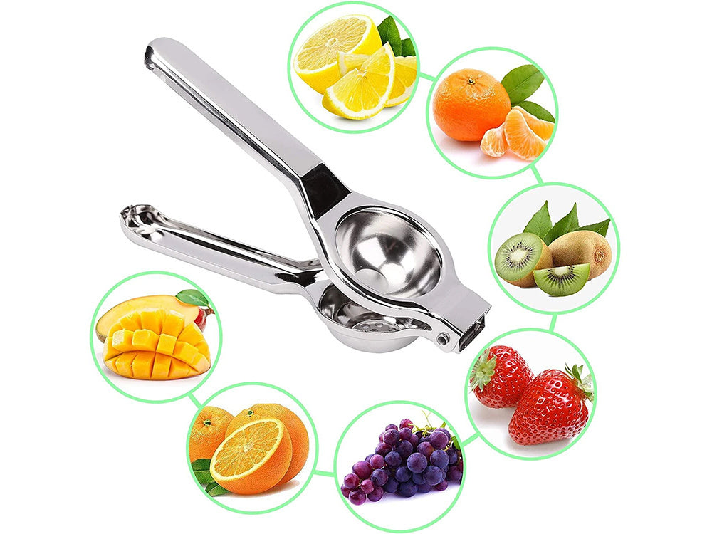 Manuelle Zitruspresse aus Edelstahl