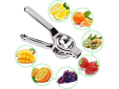 Manuelle Zitruspresse aus Edelstahl