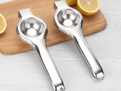 Manuelle Zitruspresse aus Edelstahl