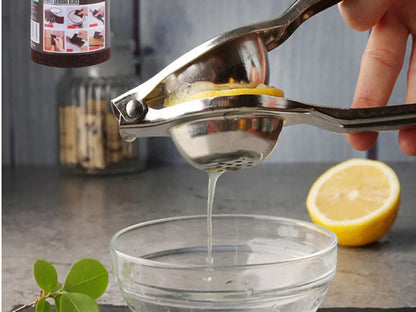 Manuelle Zitruspresse aus Edelstahl