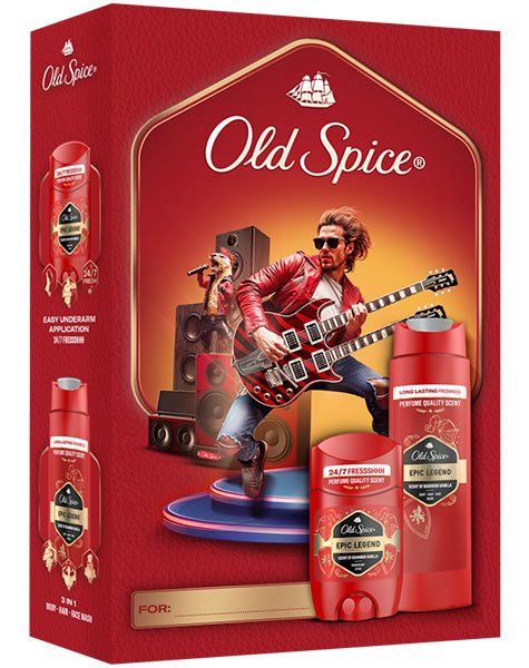 Geschenkset "Music Epic Legend" mit Deostick und Duschgel
