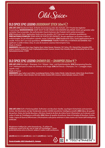 Geschenkset "Music Epic Legend" mit Deostick und Duschgel