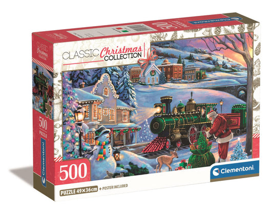 Clementoni Puzzle - "Weihnachtszug" (500 Teile)
