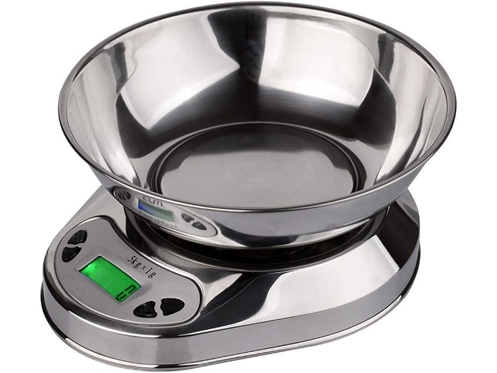 Elektronische Küchenwaage mit Schüssel