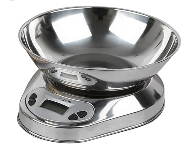Elektronische Küchenwaage mit Schüssel