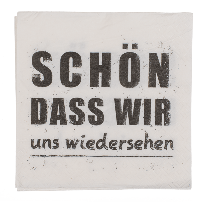 Servietten "Schön, dass wir uns wiedersehen", 33 x 33 cm (20 Stk.)