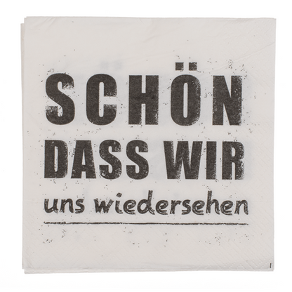 Servietten "Schön, dass wir uns wiedersehen", 33 x 33 cm (20 Stk.)